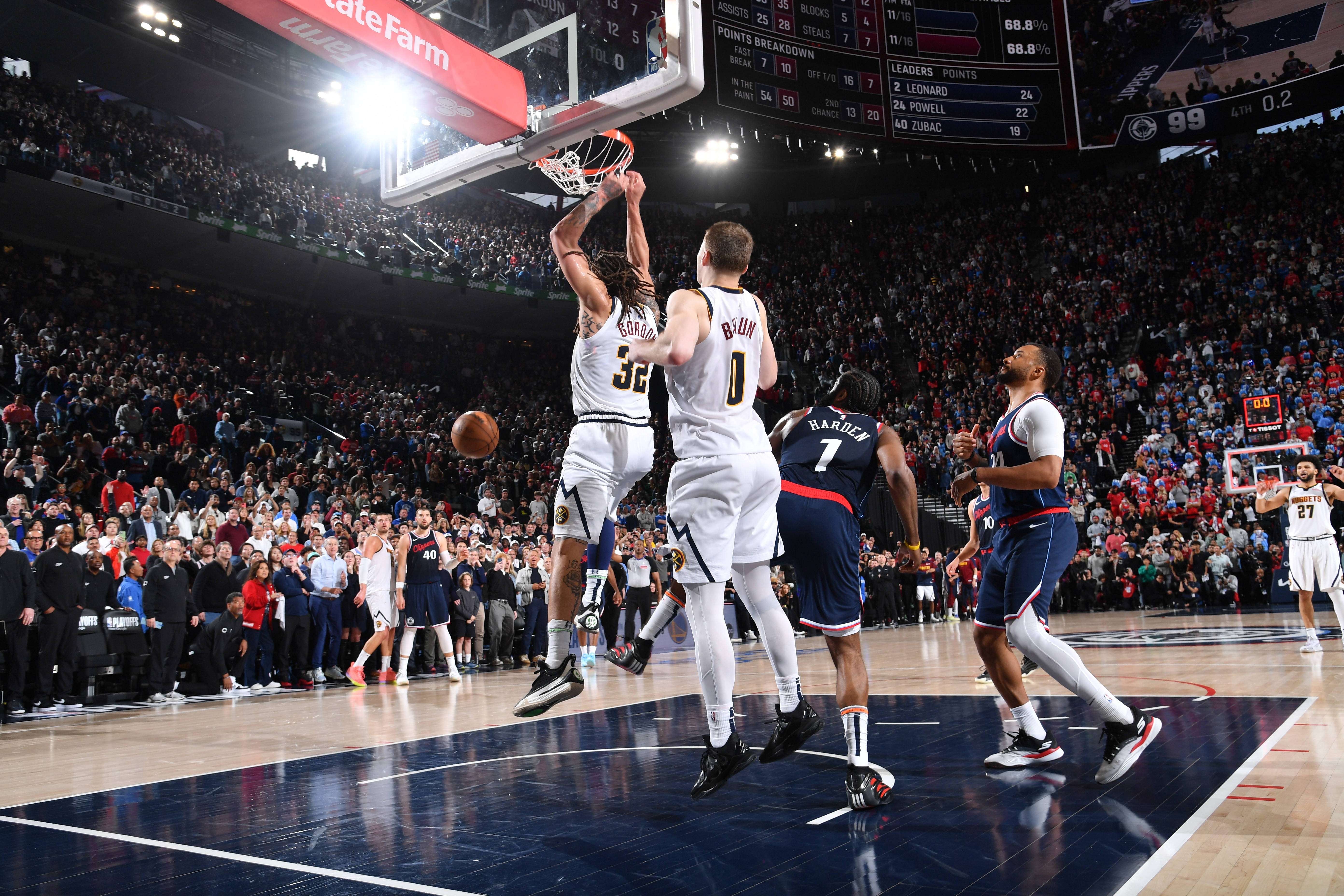 快船主场险胜掘金，保持季后赛席位的简单介绍